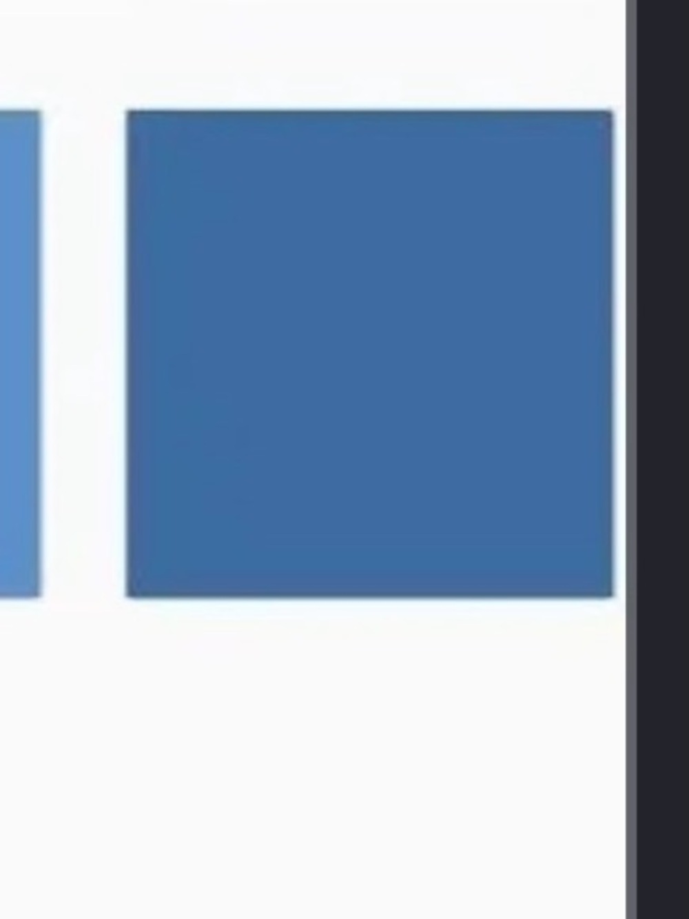 Blue Color Block Art Print - Modern Minimalist